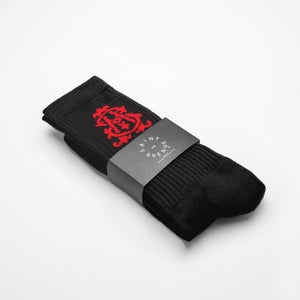 SA Monogram Sock (Black)