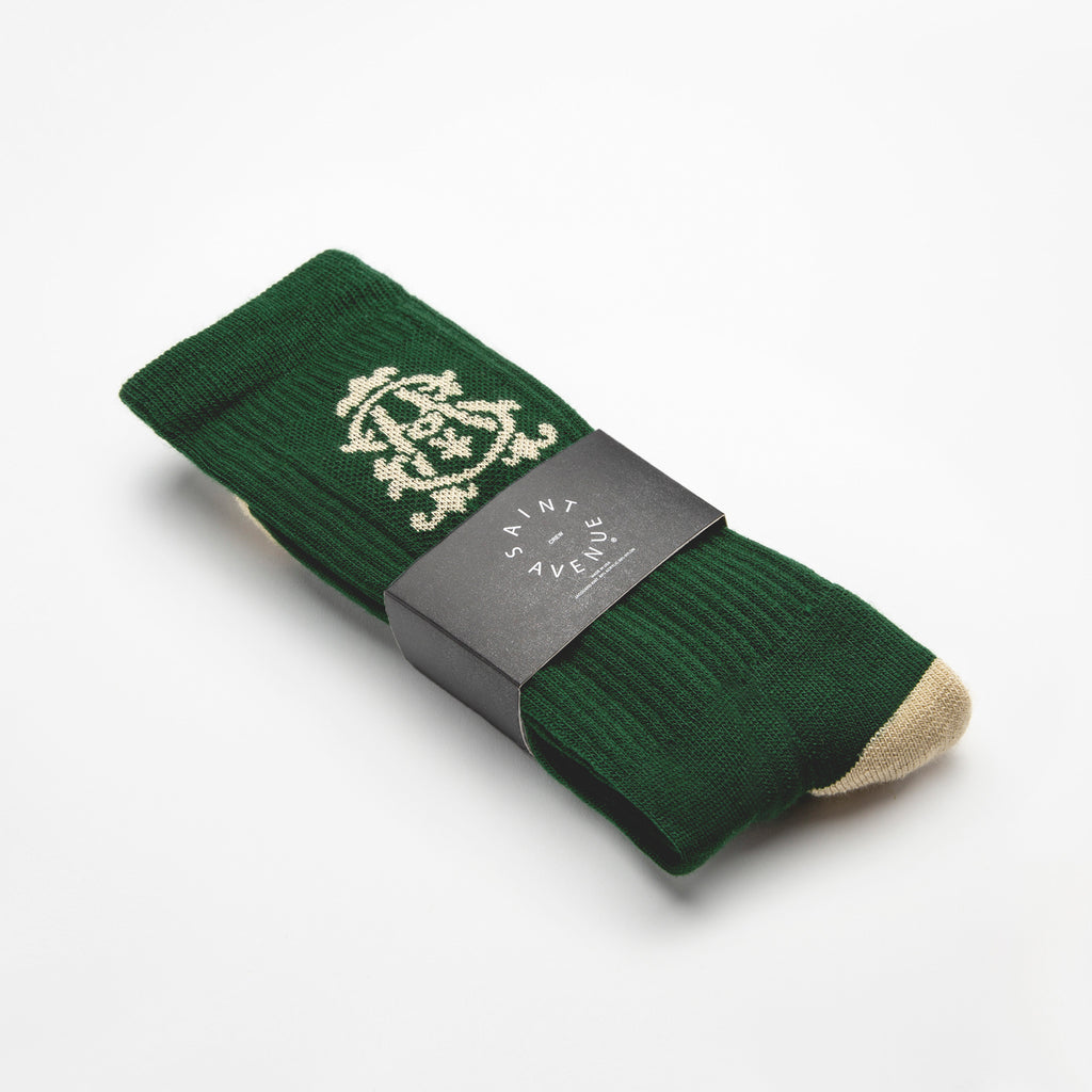SA Monogram Socks (Forest)
