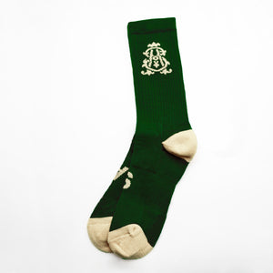 SA Monogram Socks (Forest)